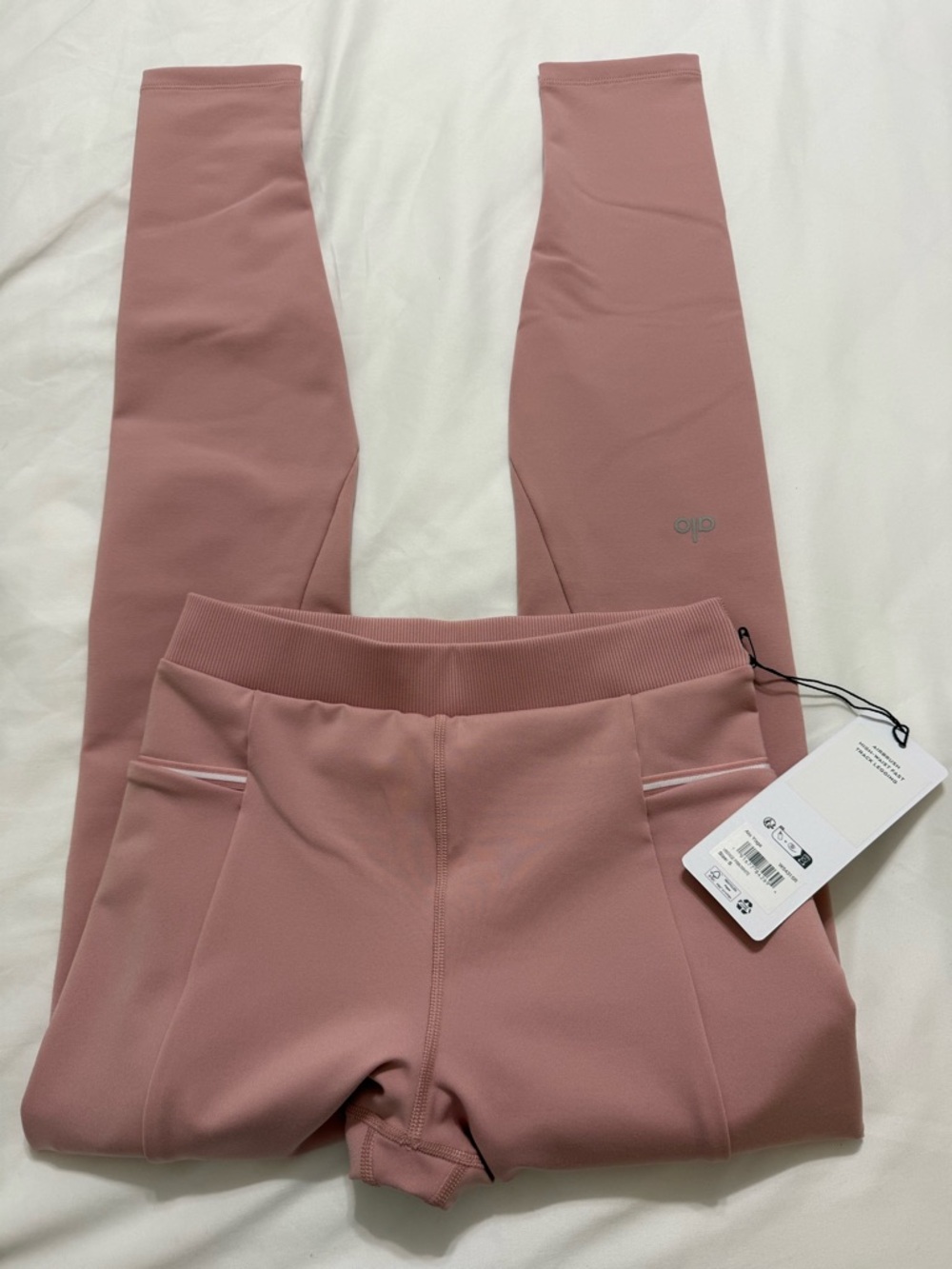 Alo Yoga Airbrush High-Waist Fast Track Legging Vintage Pink size Small